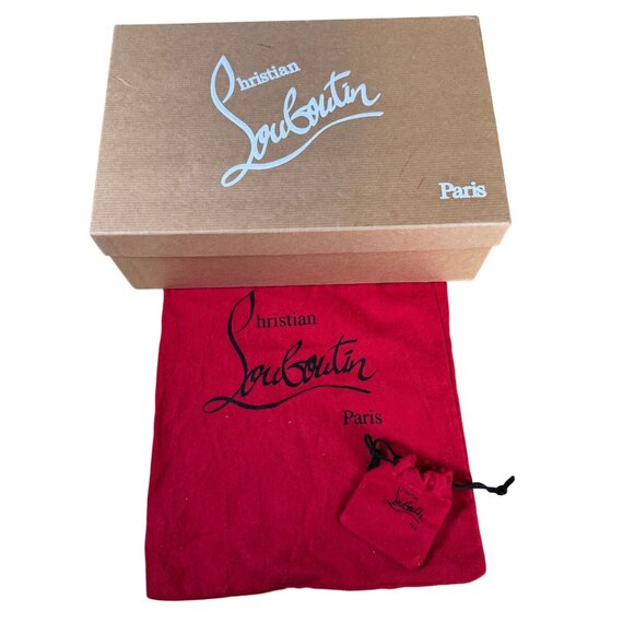 Christian Louboutin Pigalle Follies 100 Red Suede Oeillet Pump Heel Size EU 40 - Picture 4 of 10